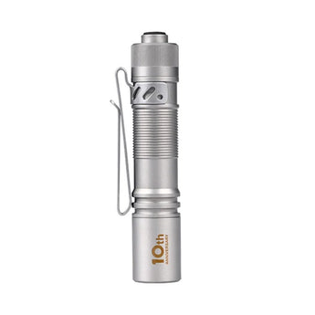 Acebeam Pokelit AA LED Flashlight - 500 Lumens - Nichia 519A - High CRI - Includes 1 x USB-C Rechargeable 14500 - Copper or Titanium - Copper, Damascus, or 10th Anniversary Edition