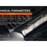 Acebeam Pokelit AA LED Flashlight - 500 Lumens - Nichia 519A - High CRI - Includes 1 x USB-C Rechargeable 14500 - Copper or Titanium - Copper, Damascus, or 10th Anniversary Edition