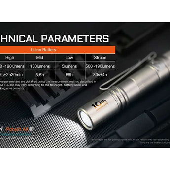 Acebeam Pokelit AA LED Flashlight - 500 Lumens - Nichia 519A - High CRI - Includes 1 x USB-C Rechargeable 14500 - Copper or Titanium - Copper, Damascus, or 10th Anniversary Edition