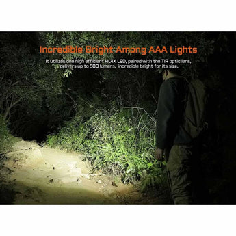 Acebeam PT20 LED Penlight - 500 Lumens - Luxeon HL4X - Includes 1 x 10880 - Black or Silver