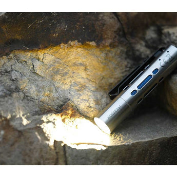 Acebeam Rider RX EDC LED Flashlight - 650 Lumens - NICHIA 219F - Includes 1 x USB-C Rechargeable 14500 - Rainbow, Blue