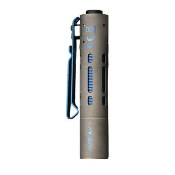 Acebeam Rider RX EDC LED Flashlight - 650 Lumens - NICHIA 219F - Includes 1 x USB-C Rechargeable 14500 - Rainbow, Blue
