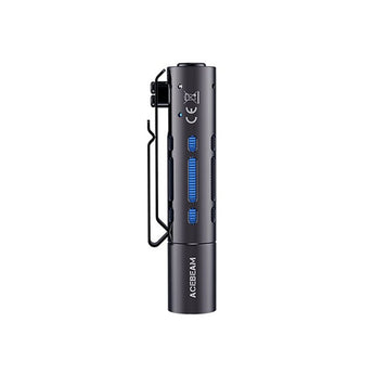 Acebeam Rider RX EDC LED Flashlight - 650 Lumens - NICHIA 219F - Includes 1 x USB-C Rechargeable 14500 - Rainbow, Blue