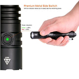 Acebeam TAC-2AA LED Flashlight - 1600 or 1400 Lumens - Includes 1 x USB-C Rechargeable Battery Pack - Choice of Color and LED