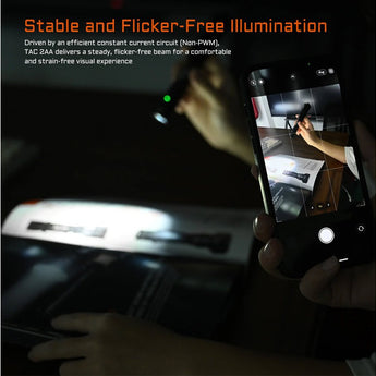 Acebeam TAC-2AA LED Flashlight - 1600 or 1400 Lumens - Includes 1 x USB-C Rechargeable Battery Pack - Choice of Color and LED