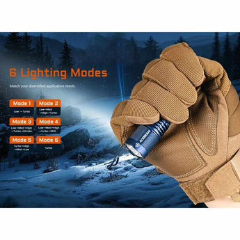 Acebeam Tac AA 2.0 - 6 Lighting Modes Slide