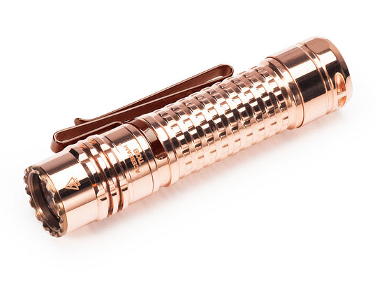 Acebeam TK18 Copper LED Flashlight - 3,000 Lumens - Uses 1 x 18650 or 2 x CR123A