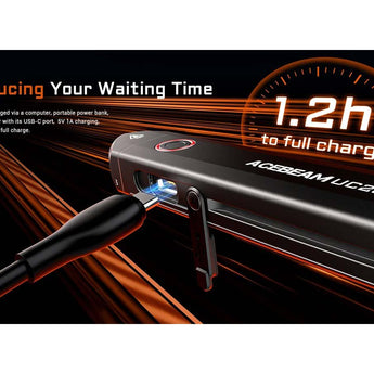 Acebeam UC20 USB-C Rechargeable EDC LED Flashlight Informational Slide - Reducing Your Waiting Time