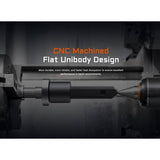 Acebeam UC20 USB-C Rechargeable EDC LED Flashlight Informational Slide - CNC Machined Flat Unibody Design