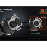 Acebeam W35 USB-C Rechargeable Zoom LEP Flashlight - 800 Lumens - Includes 1 x 21700