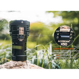 Acebeam X50 High Intensity USB-C Rechargeable Handheld Searchlight - 8 x CREE XHP70.2 - 40000 or 38000 Lumens - 6500K or 5000K - Uses Built-In 10.8V 4250mAh Li-ion Battery Pack