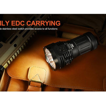 Acebeam X50 2.0 High Intensity USB-C Rechargeable Handheld Searchlight - 45000 Lumens - Uses Built-In 10.8V 4250mAh Li-ion Battery Pack - Cool or Neutral White LEDs