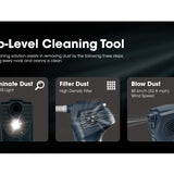 Nitecore AD10 Professional Cord-Free Electric Air Duster - High CRI LED - Uses Built-in 28.86Wh Li-ion Battery Pack