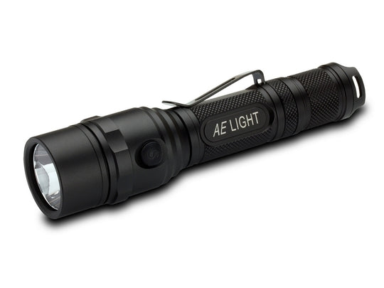 AE Light Dual Switch LED Police Flashlight - CREE XM-L T6 LED - 480 Lumens - Uses 2 x CR123A, 2 x 16340 or 1 x 18650