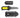 Underwater Kinetics Remora Titanium 30141 Fixed Blade Knife - 2.9-inch Serrated, Blunt Tip - Black with Yellow Accents