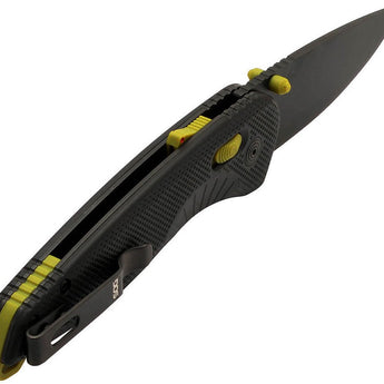 SOG Aegis AT Folding Knife - Black and Moss, Rescue Red and Indigo, or Tan and Blaze