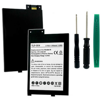 Empire TLP-004 3.7V 1900mAh Lithium Polymer (Li-Poly) Amazon Kindle 3 Replacement Battery (170-1032-00)