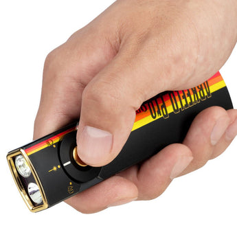 Olight Arkfeld Pro Rechargeable LED Flashlight - 1300 Lumens - Cool White or Neutral White LED - 365nm UV - 520nm Green Laser - Uses Built-in 1500mAh Li-Poly Battery Pack - Black and Additional Colors