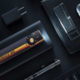 Olight Arkfeld Pro Rechargeable LED Flashlight - 1300 Lumens - Cool White or Neutral White LED - 365nm UV - 520nm Green Laser - Uses Built-in 1500mAh Li-Poly Battery Pack - Black and Additional Colors