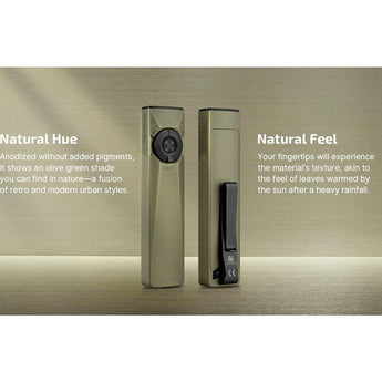 Olight Arkfeld Ultra Rechargeable LED Flashlight - 1400 Lumens - Cool or Neutral White - 365nm UV - Green Laser - Uses Built-in 1500mAh Li-Poly Battery Pack - Multiple Color Options