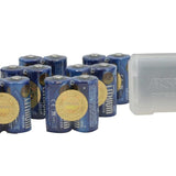 ASP 3028 CR123A (12PK) 1700mAh 3V Lithium Primary (LiMnO2) Button Top Photo Batteries - 12-Pack with Link Case