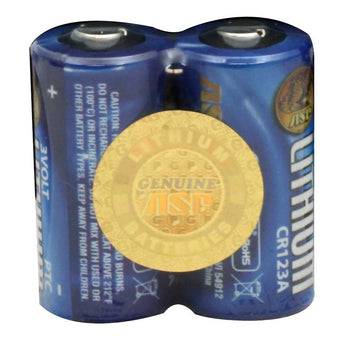 ASP 3028 CR123A (12PK) 1700mAh 3V Lithium Primary (LiMnO2) Button Top Photo Batteries - 12-Pack with Link Case