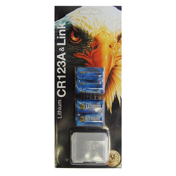 ASP CR123A Lithium Button Top Battery - Package Shot