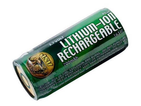 ASP 16340 Rechargeable Lithium Ion (Li-ion) Battery with Link Case