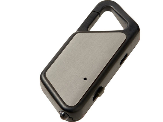 ASP Poly Sapphire Keychain Light - Nichia 5mm LED - 20 Lumens - USB Rechargeable - Pewter