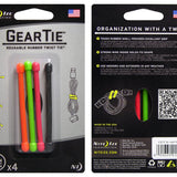 Nite Ize Gear Tie 3in - 4 Pack