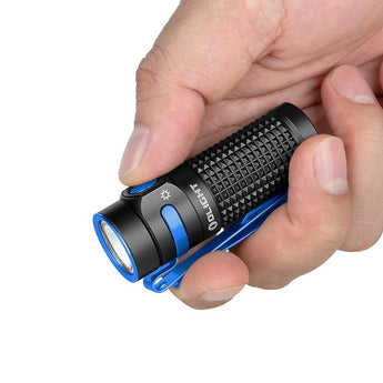 Olight Baton 4 Rechargeable LED Flashlight - 1300 Lumens - Includes 1 x 16340 and Optional Charging Case - Black or Other Colors