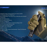 Jetbeam BC20-TAC USB-C Rechargeable LED Flashlight - CREE XP-L HI - 1100 Lumens - Uses 1 x 18650 or 2 x CR123A