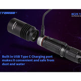 Jetbeam BC25-TAC USB-C Rechargeable LED Flashlight - CREE XP-L HI - 1100 Lumens - Uses 1 x 18650 or 2 x CR123A