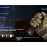 Jetbeam BC25-TAC USB-C Rechargeable LED Flashlight - CREE XP-L HI - 1100 Lumens - Uses 1 x 18650 or 2 x CR123A