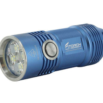 BUNDLE: 1 x Fitorch P25 Little Fatty LED Flashlight with Fitorch ER20 Rechargeable LED Flashlight and Fitorch ER26 Rechargeable LED Flashlight - Blue
