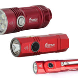 BUNDLE: 1 x Fitorch P25 Little Fatty LED Flashlight with Fitorch ER20 Rechargeable LED Flashlight and Fitorch ER26 Rechargeable LED Flashlight - Red
