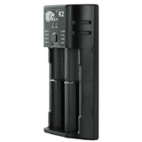 BUNDLE: Imren K2 2-Channel Charger for Li-ion with 2 x Imren 30QP INR 18650 3000mAh 3.7V Unprotected High-Drain 15A Lithium Ion (Li-ion) Flat Top Batteries
