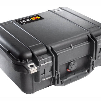 Pelican 1400 Small Watertight Case with Foam - Black, Orange, Yellow, Tan, Green, or Silver