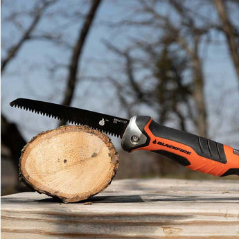 Blackfire BBM1737 Folding Outdoor Saw - Two Position Lock - Orange