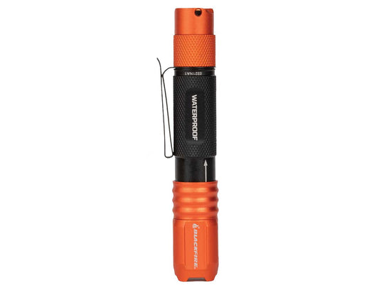 Blackfire BBM6411 USB-C Rechargeable Waterproof LED Flashlight - 275 Lumens - Uses Built-in Li-ion Battery - Orange
