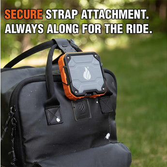 Blackfire BBM9113 Bluetooth Wireless USB-C Rechargeable Speaker - Wearable with Strap - Uses Built-in Li-ion Battery Pack - Orange