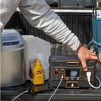 Blackfire PAC505 Portable Power Station - 505Wh - 2 x 120V AC Ports - Black