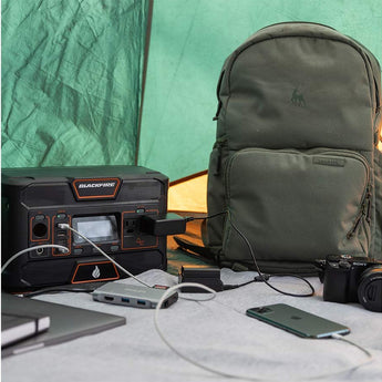 Blackfire PAC505 Portable Power Station - 505Wh - 2 x 120V AC Ports - Black