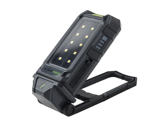 BLACKFIRE WLMC1 COMPACT LIGHT WITH ADJUSTABLE STAND IN USE AT AN ANGLE