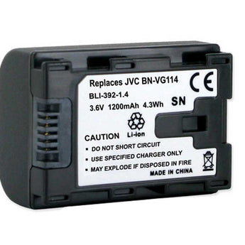 Empire BLI-392-1-4 1200mAh 3.6V Replacement Lithium Ion (Li-Ion) Battery for the JVC BN-VG114 Camcorder