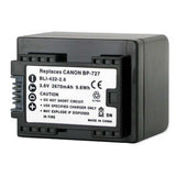Empire BLI-432-2-6 2670mAh 3.6V Replacement Lithium Ion (Li-Ion) Battery for the Canon BP-727 Camera