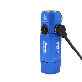 Fitorch ER20 Rechargeable LED Flashlight - CREE XPL - 1000 Lumens - Includes 1 x 16340 - Available in Black, Red, Orange, and Blue