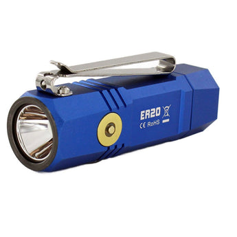 Fitorch ER20 Rechargeable LED Flashlight - CREE XPL - 1000 Lumens - Includes 1 x 16340 - Available in Black, Red, Orange, and Blue