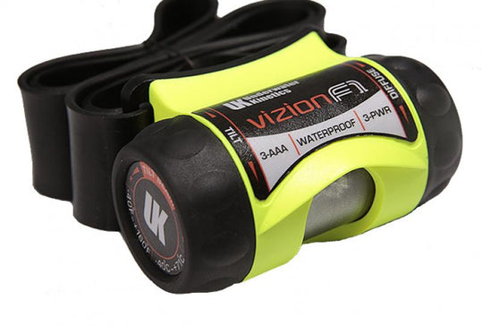 Underwater Kinetics 3AAA eLED Vizion Z3 17101 Headlamp with Rubber Strap - 210 Lumens - Class I Div 1 - Uses 3 x AAAs - Safety Yellow