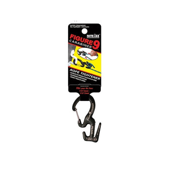 Nite Ize Figure 9 Carabiner Rope Tightener - Single Pack - Small - Black (C9S-02-01)